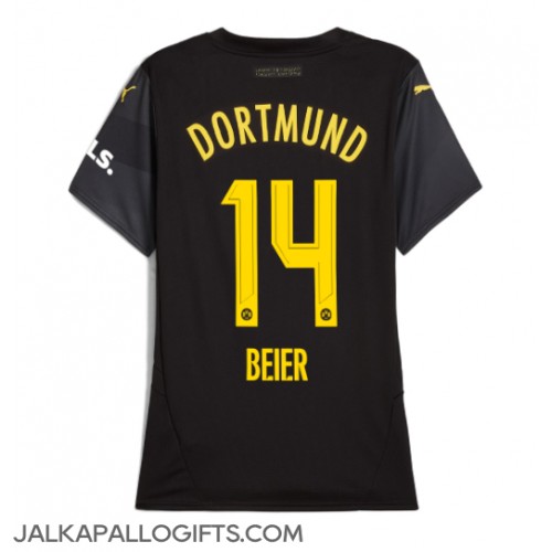 Borussia Dortmund Maximilian Beier #14 Vieraspaita Naiset 2024-25 Lyhythihainen